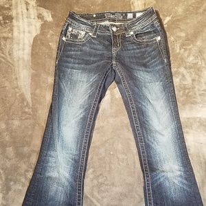 Miss Me Boot Cut Embellished Blue Jeans